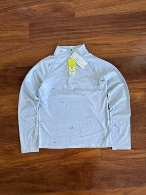 all in motion Light Blue Long-Sleeve Half-Zip Top